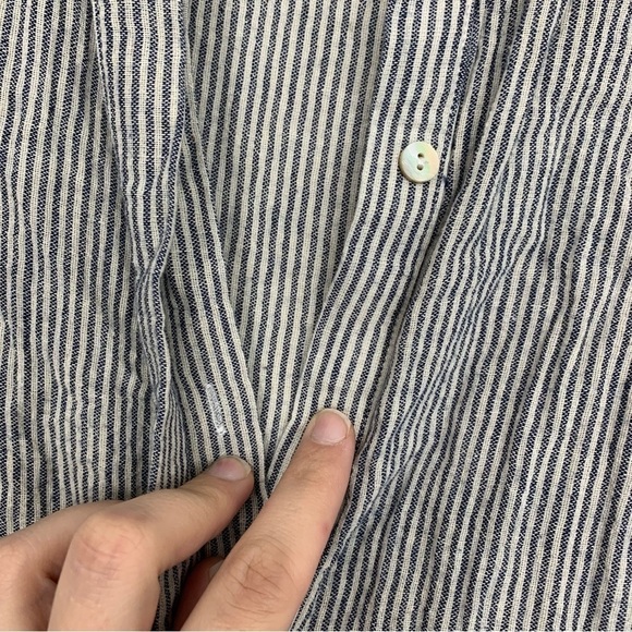 Anthropologie Sunday in Brooklyn Blue White Striped Wiley Tunic Small - Picture 10 of 13